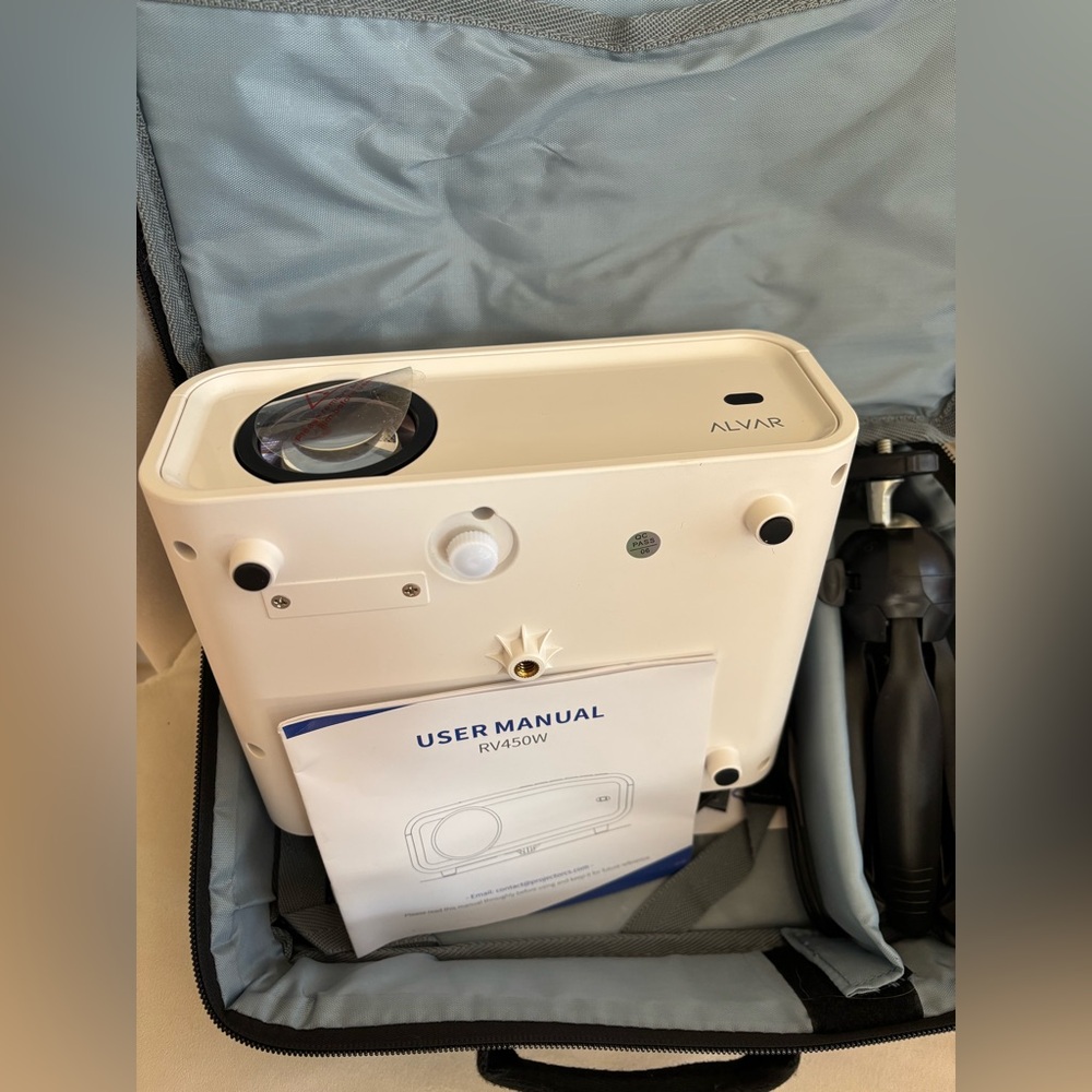 Mini Portable Projector (RV450W) w/ Carry Case + Accessories – Brand New